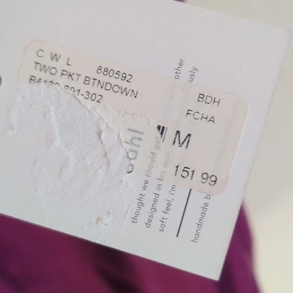 Bella Dahl Fuchsia Button-Down Blouse Size M NWT - Picture 7 of 8